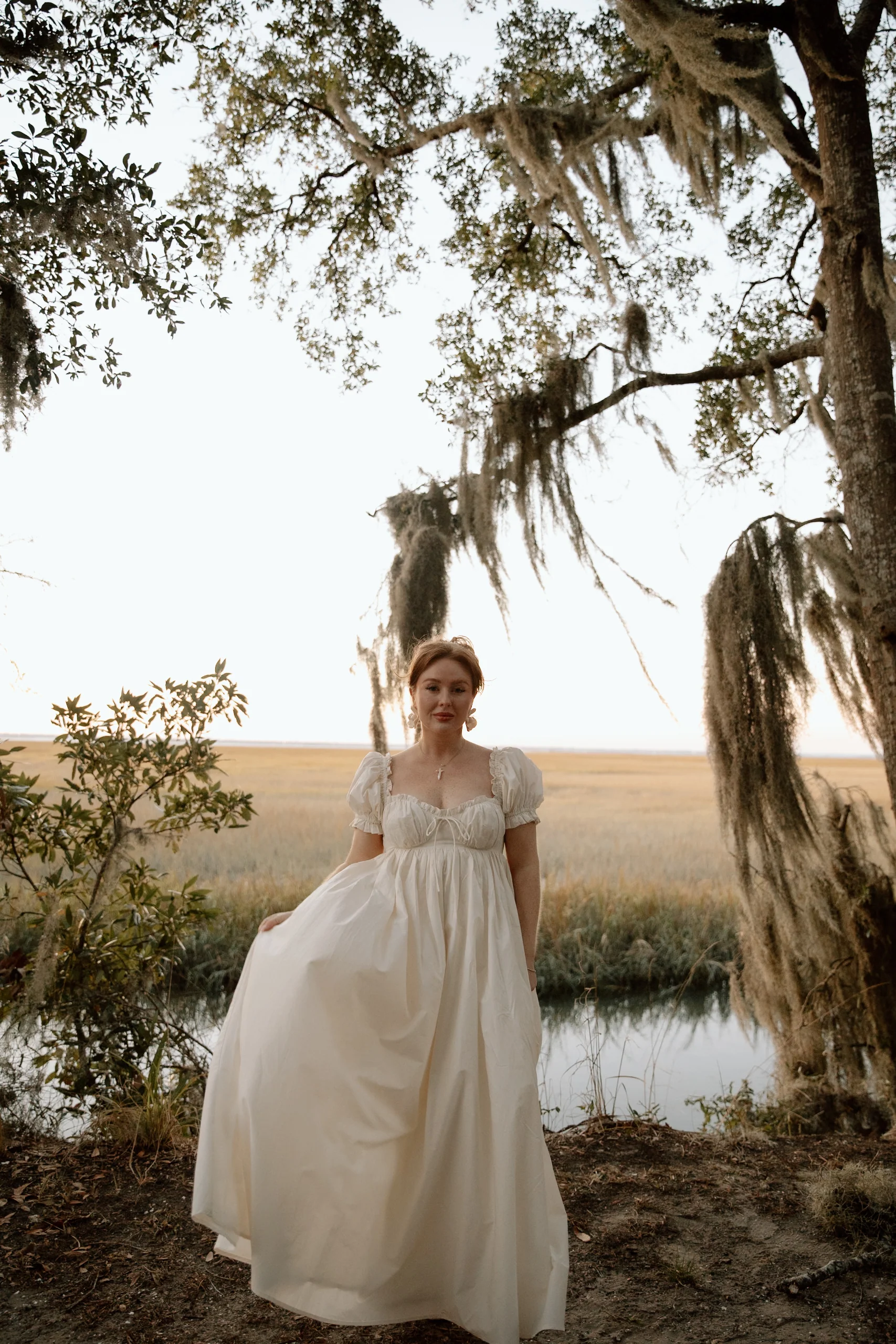 Olivia 100% Cotton Maxi Dress in Cream - Bump Friendly - Image 15