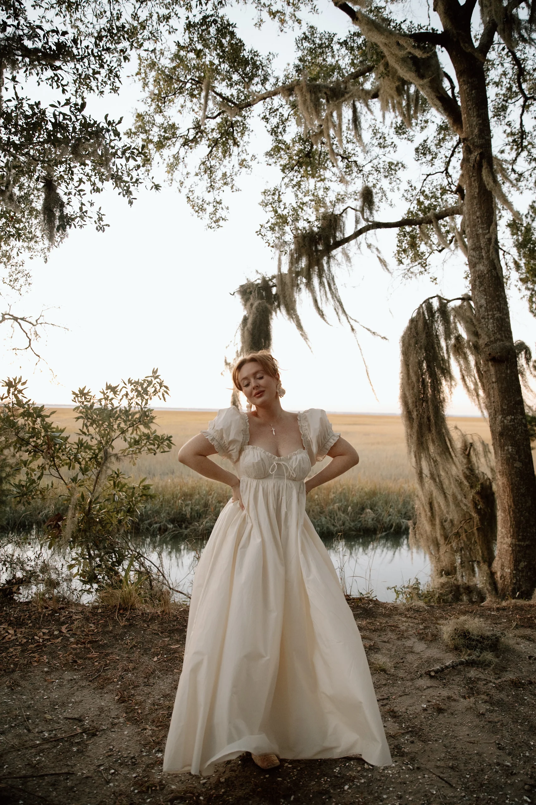 Olivia 100% Cotton Maxi Dress in Cream - Bump Friendly - Image 2