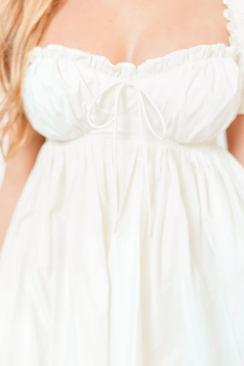 Olivia 100% Cotton Maxi Dress in Cream - Bump Friendly - Image 3