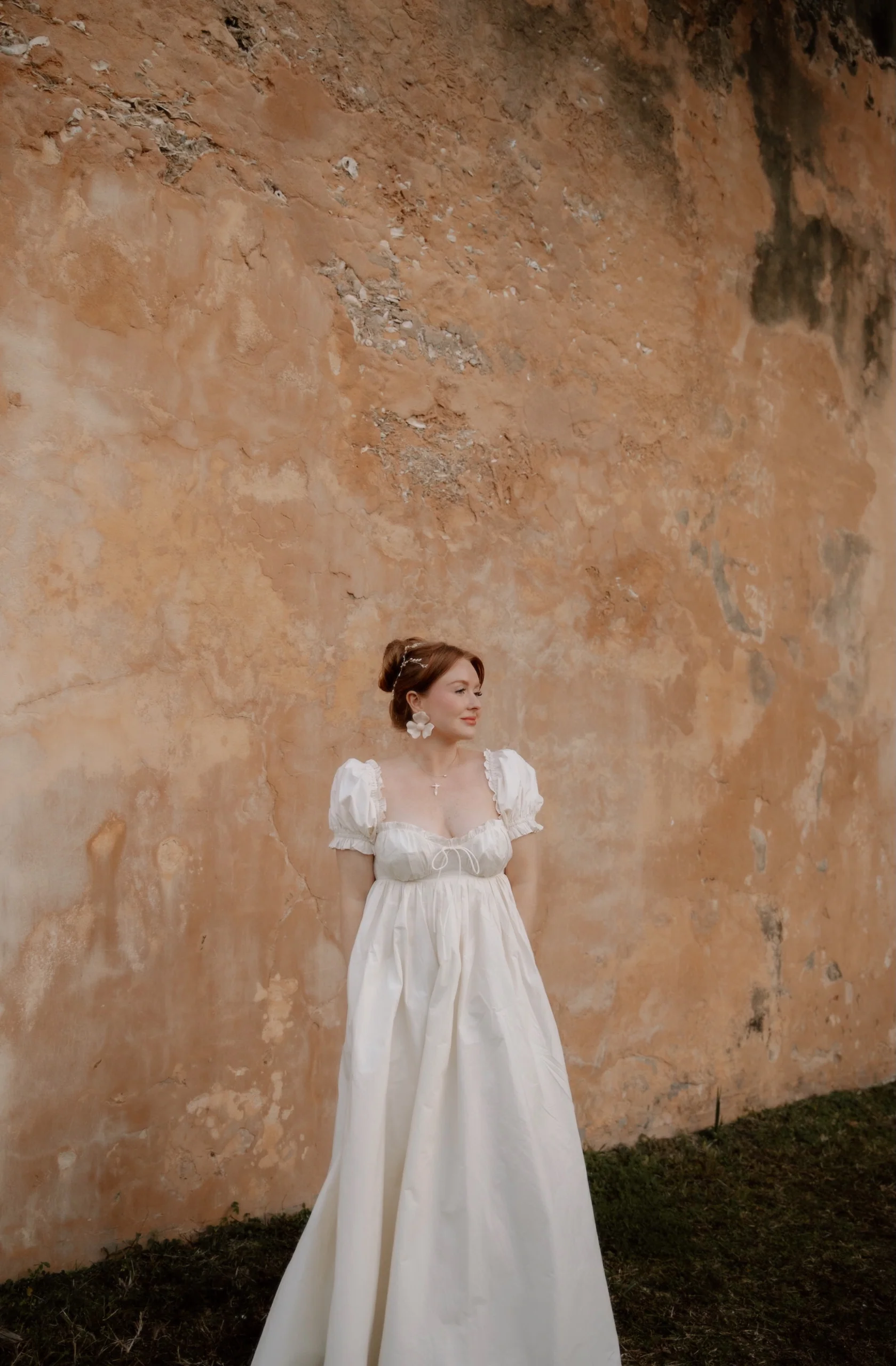 Olivia 100% Cotton Maxi Dress in Cream - Bump Friendly - Image 7