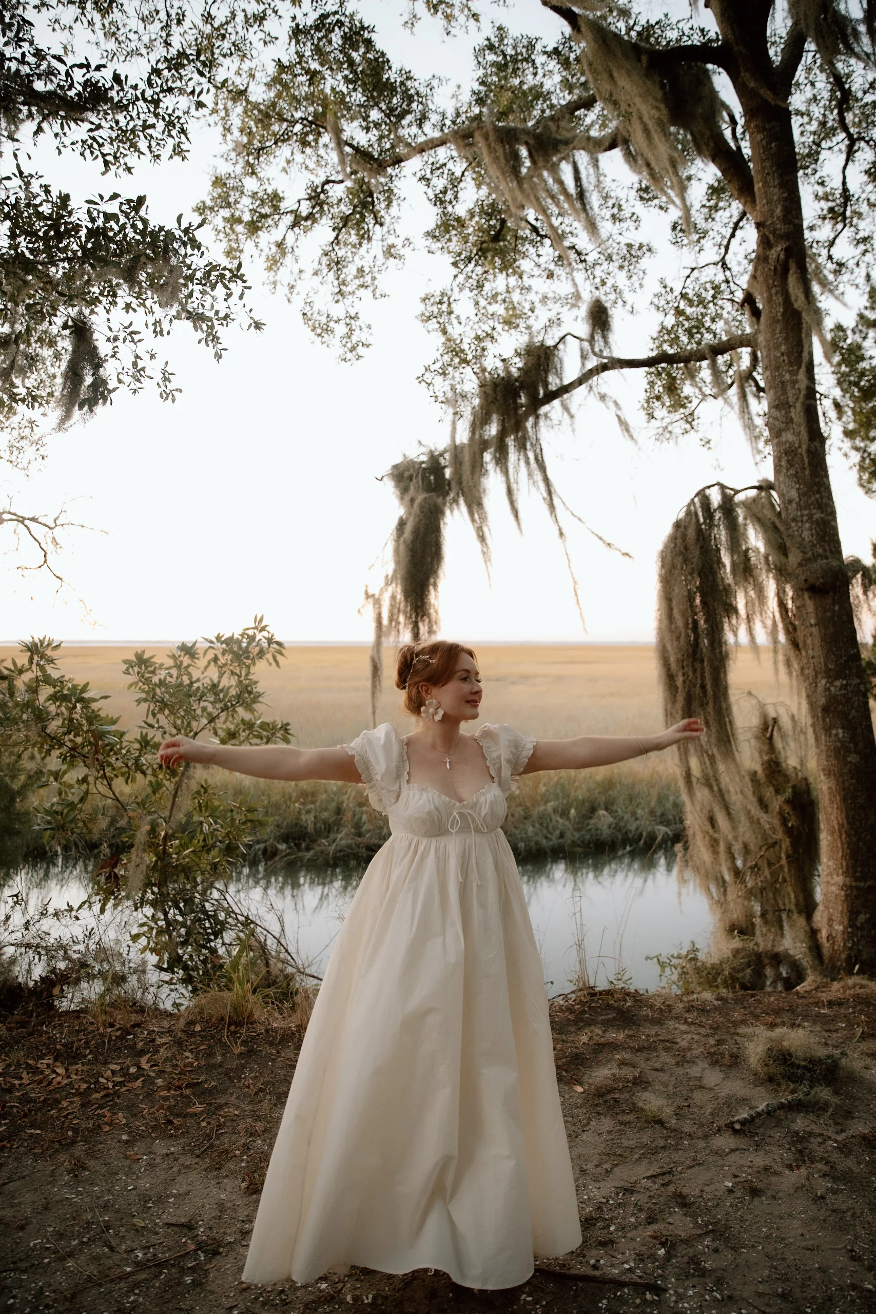 Olivia 100% Cotton Maxi Dress in Cream - Bump Friendly - Image 9