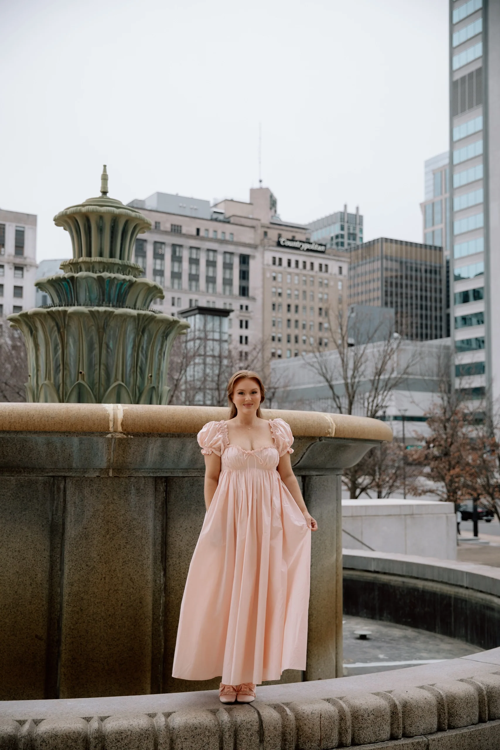Olivia 100% Cotton Maxi Dress in Pale Pink - Bump Friendly - Image 21