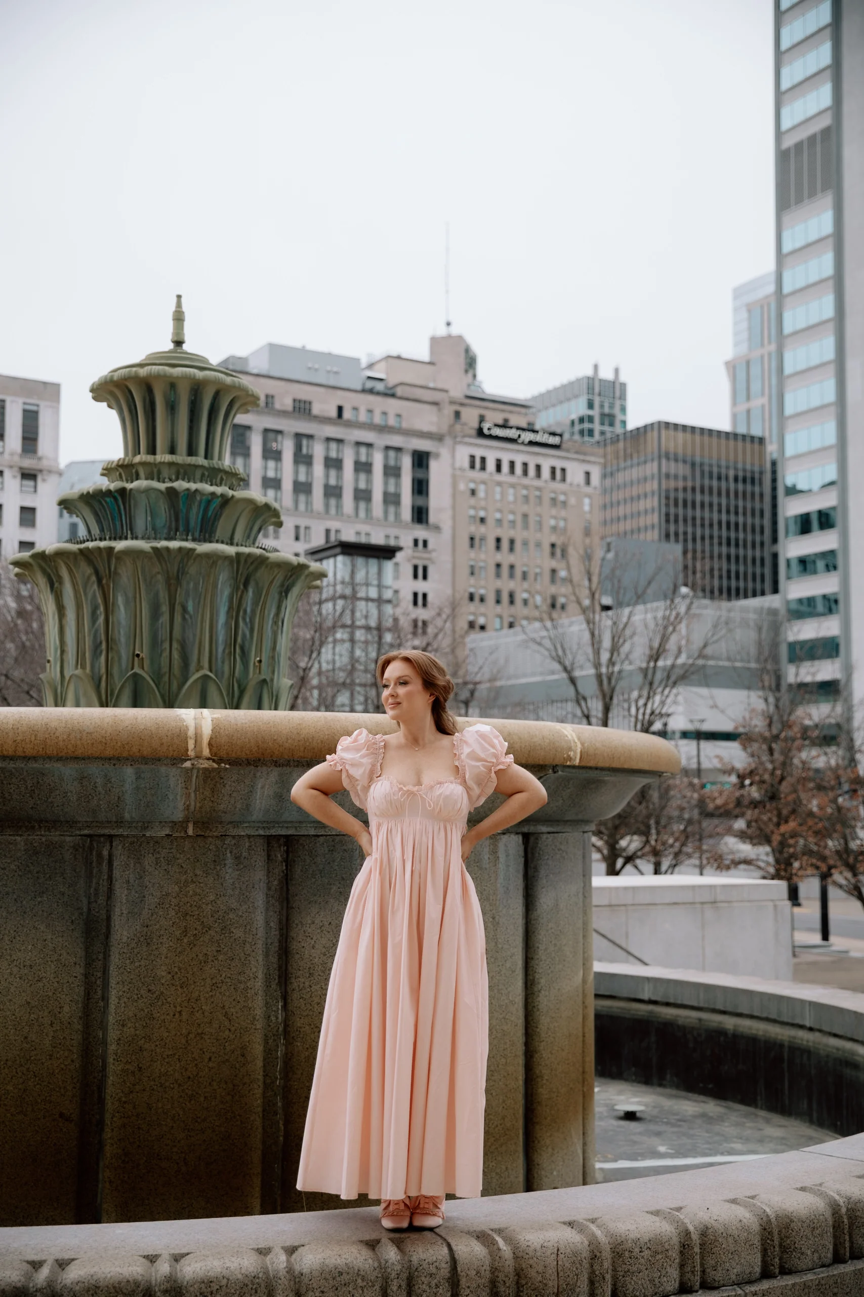 Olivia 100% Cotton Maxi Dress in Pale Pink - Bump Friendly - Image 7