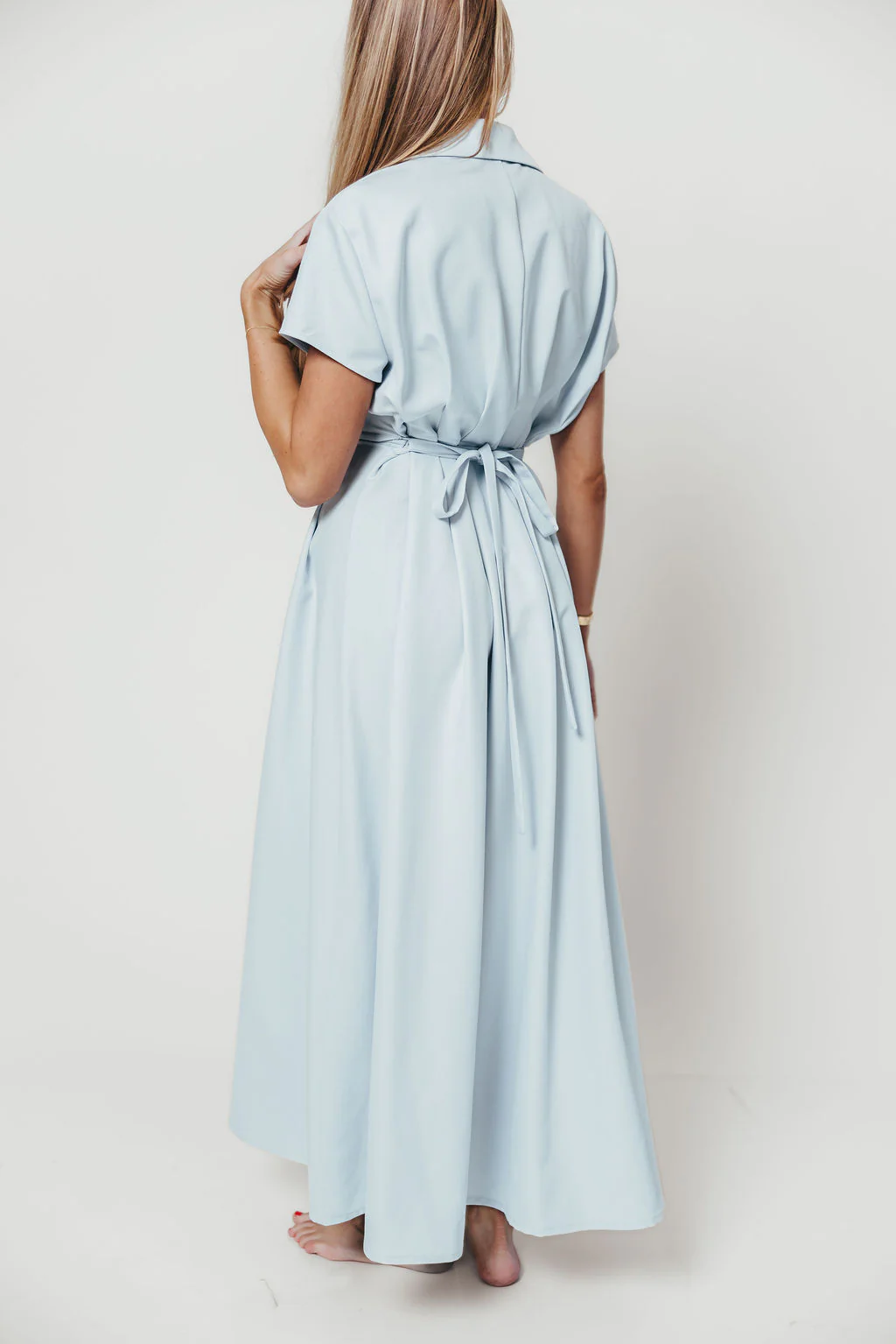 Parker Maxi Dress in Blue - Image 8