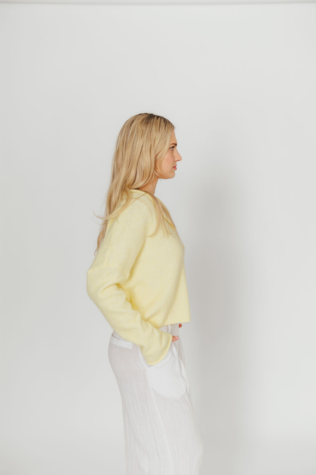 Piper Cardigan Top in Butter - Image 8