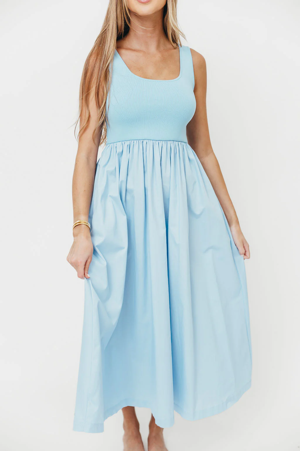 Addie Tank Midi Dress in Blue - Image 7