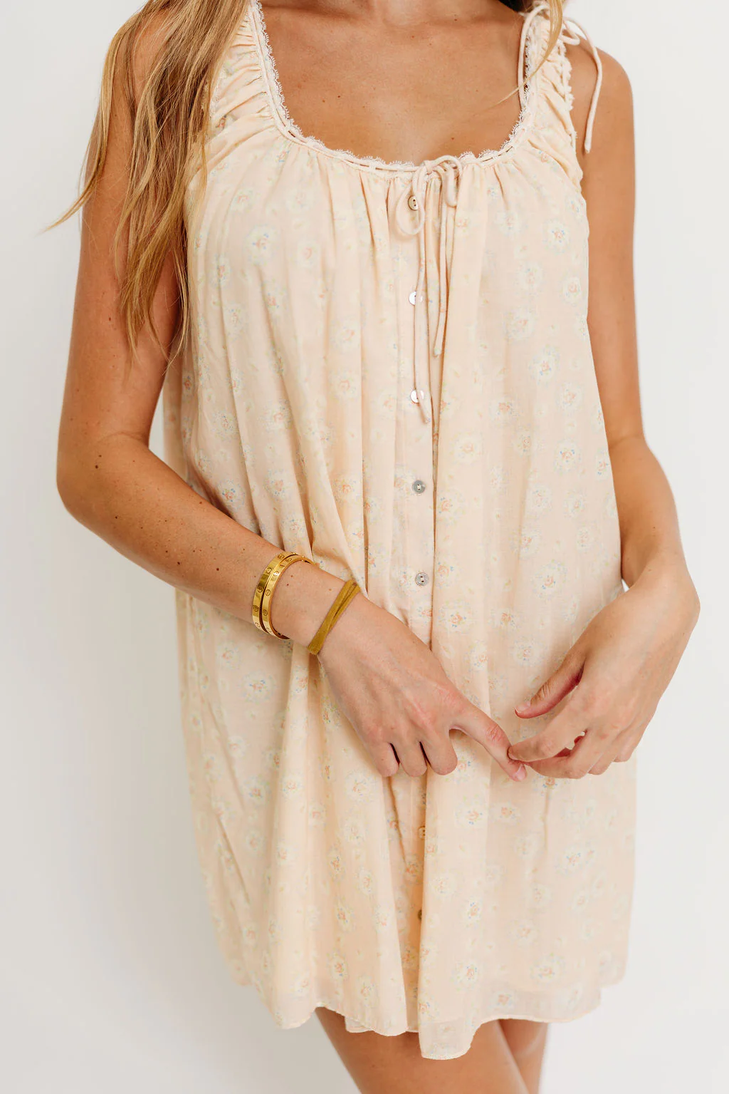 Rosemary 100% Cotton Mini Dress in Sugar Shack - Image 15