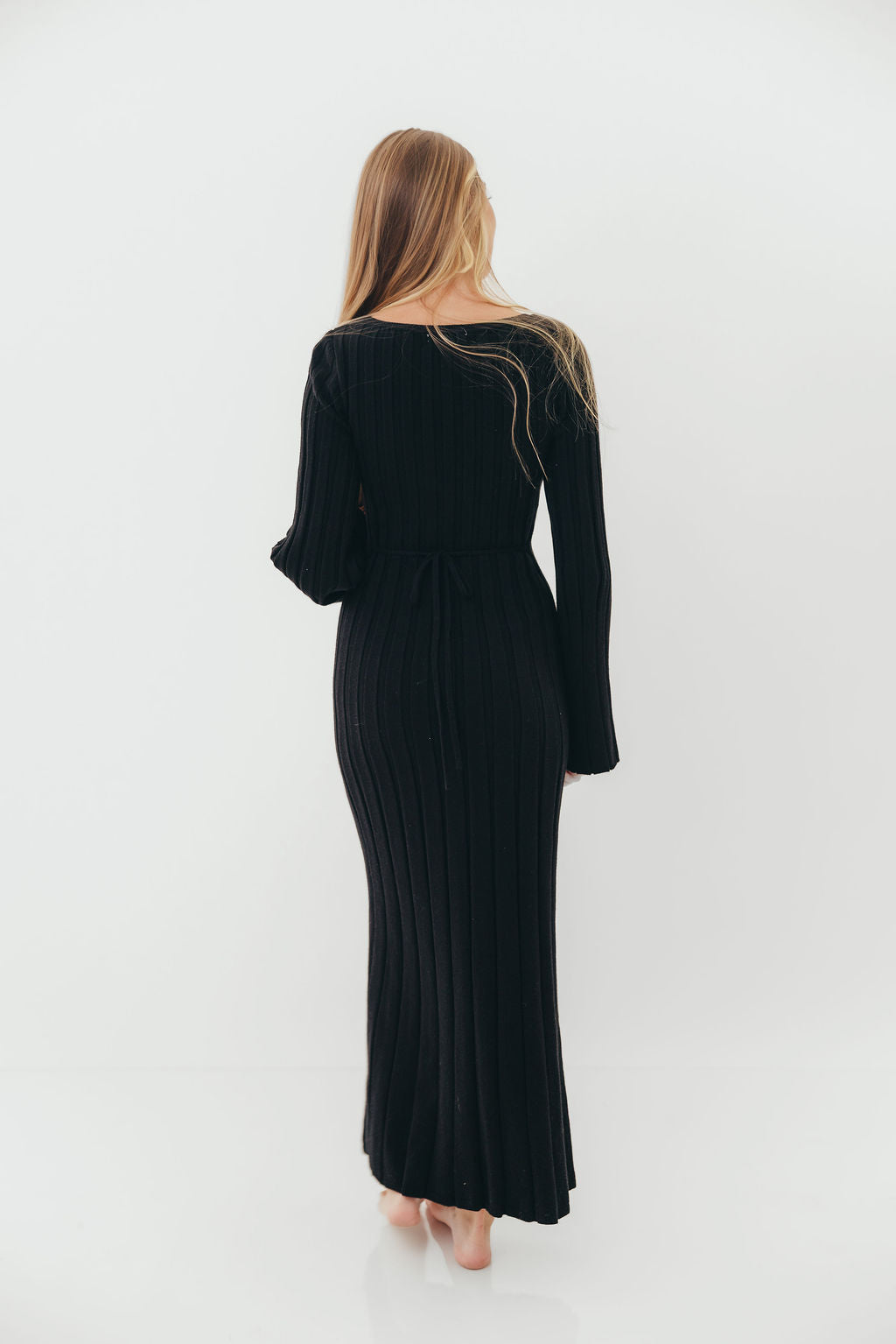 Rowan Square Neck Maxi Dress in Black *Final Sale* - Image 5