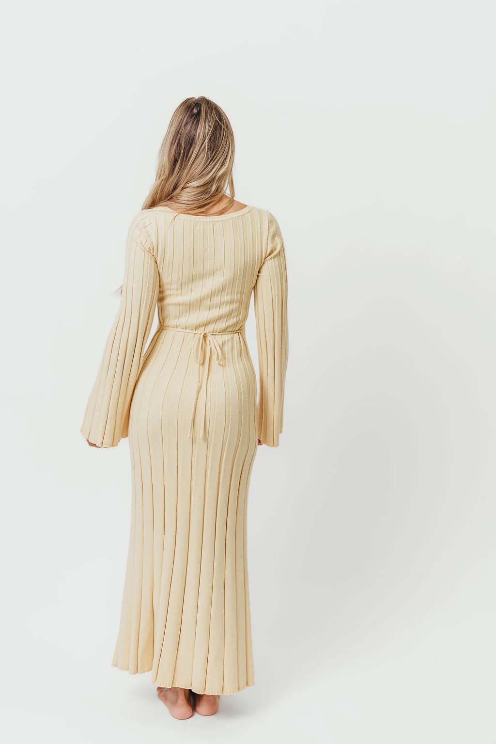 Rowan Square Neck Maxi Dress in Buttercream *Final Sale* - Image 2