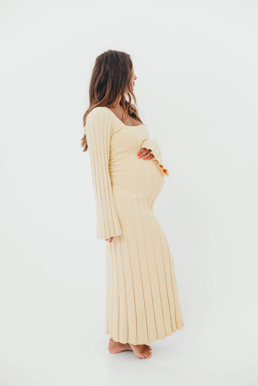 Rowan Square Neck Maxi Dress in Buttercream *Final Sale* - Image 6
