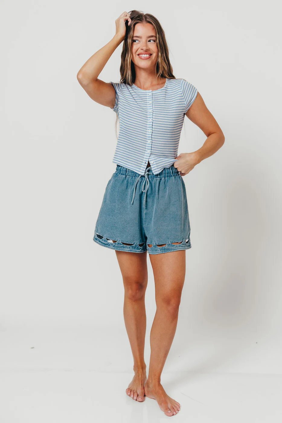Anderson Shorts in Denim Blue