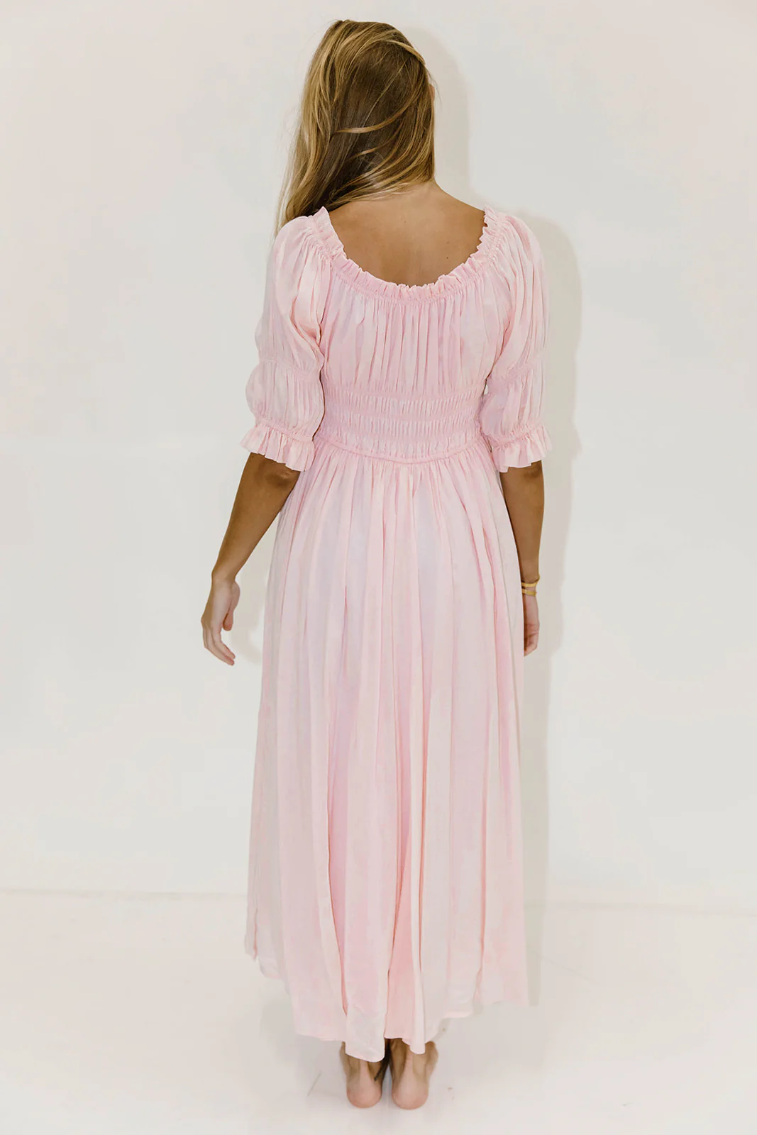 Brinley Midi Dress in Light Pink - Image 8