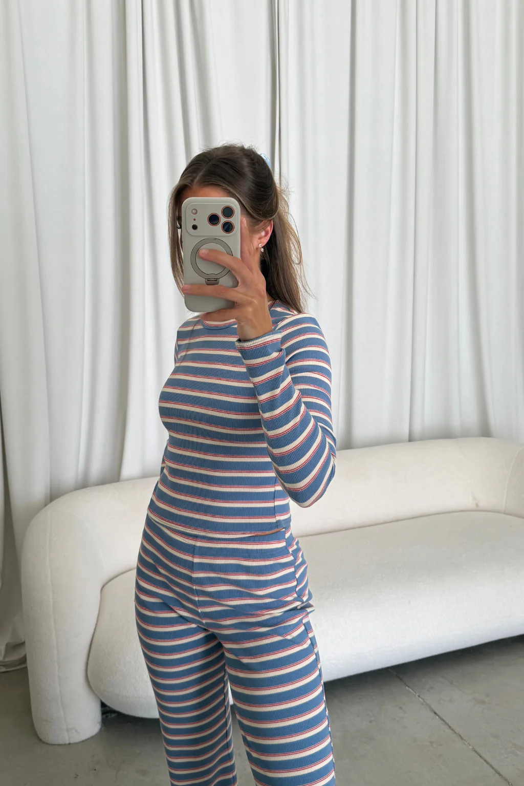 Simone Striped Set in Blue Multi - Image 9
