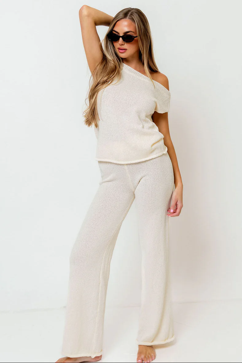 Sonora Knit Set in Cream - Image 2