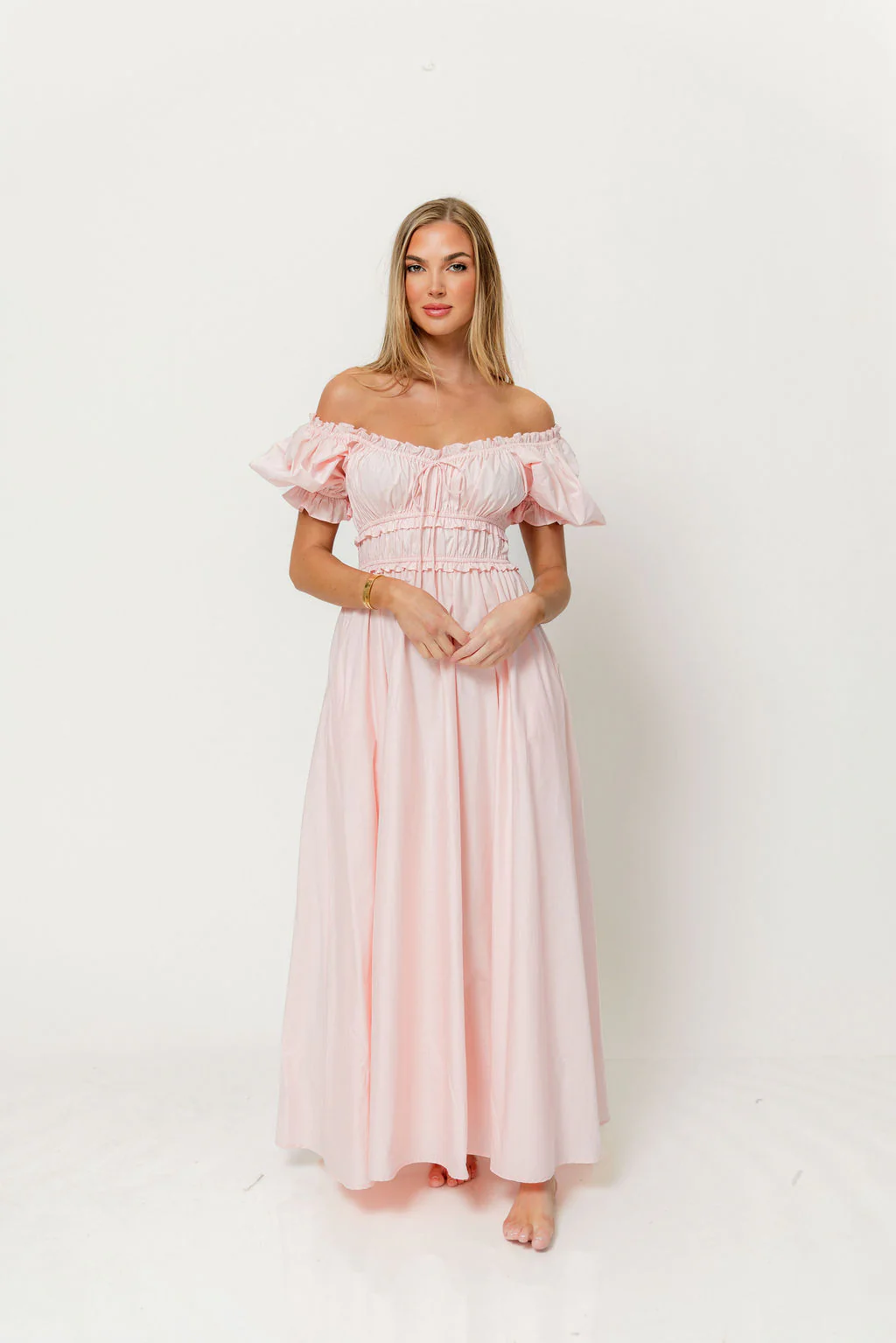 Sydnee Cotton Maxi Dress in Pale Pink - Bump Friendly *8/4 PRE-ORDER* - Image 4