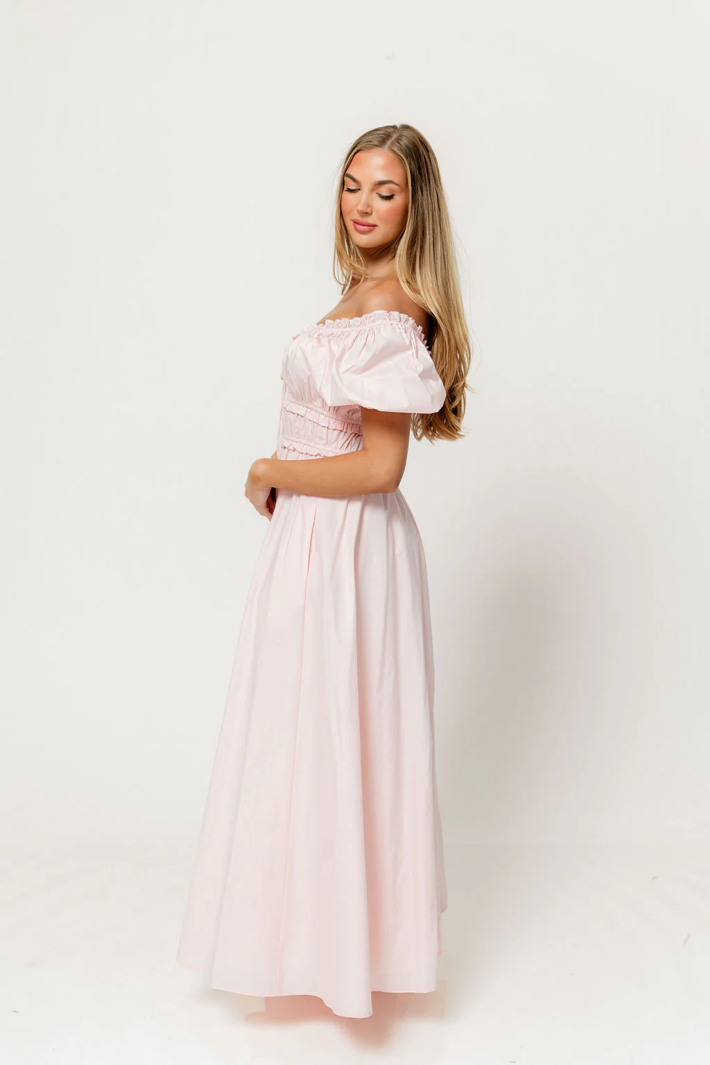 Sydnee Cotton Maxi Dress in Pale Pink - Bump Friendly *8/4 PRE-ORDER* - Image 5