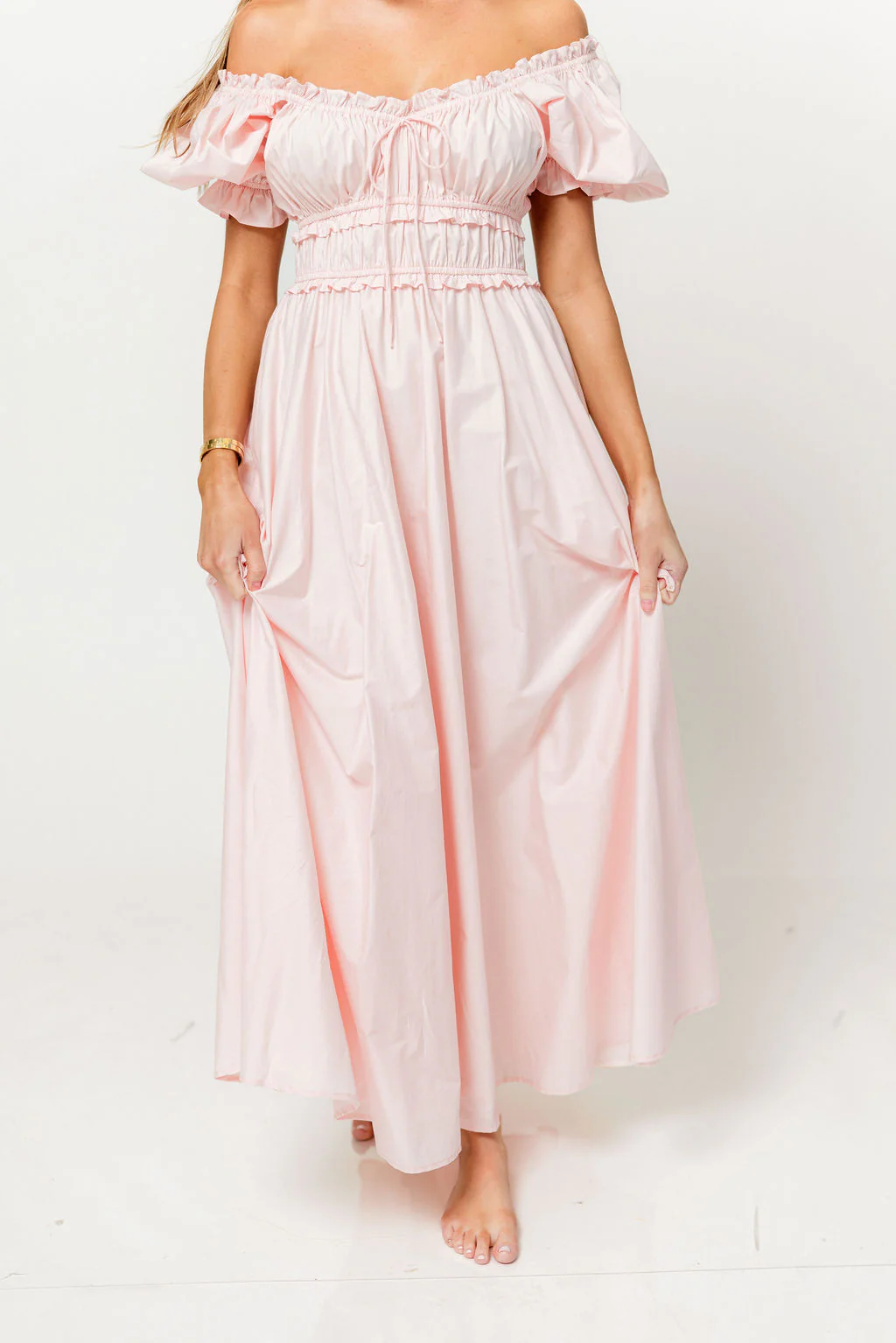 Sydnee Cotton Maxi Dress in Pale Pink - Bump Friendly *8/4 PRE-ORDER* - Image 9
