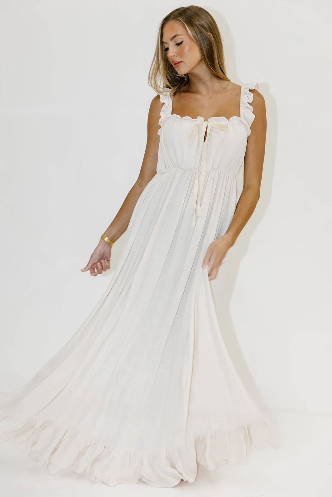 Tall Grass Maxi Dress in Natural - Image 16