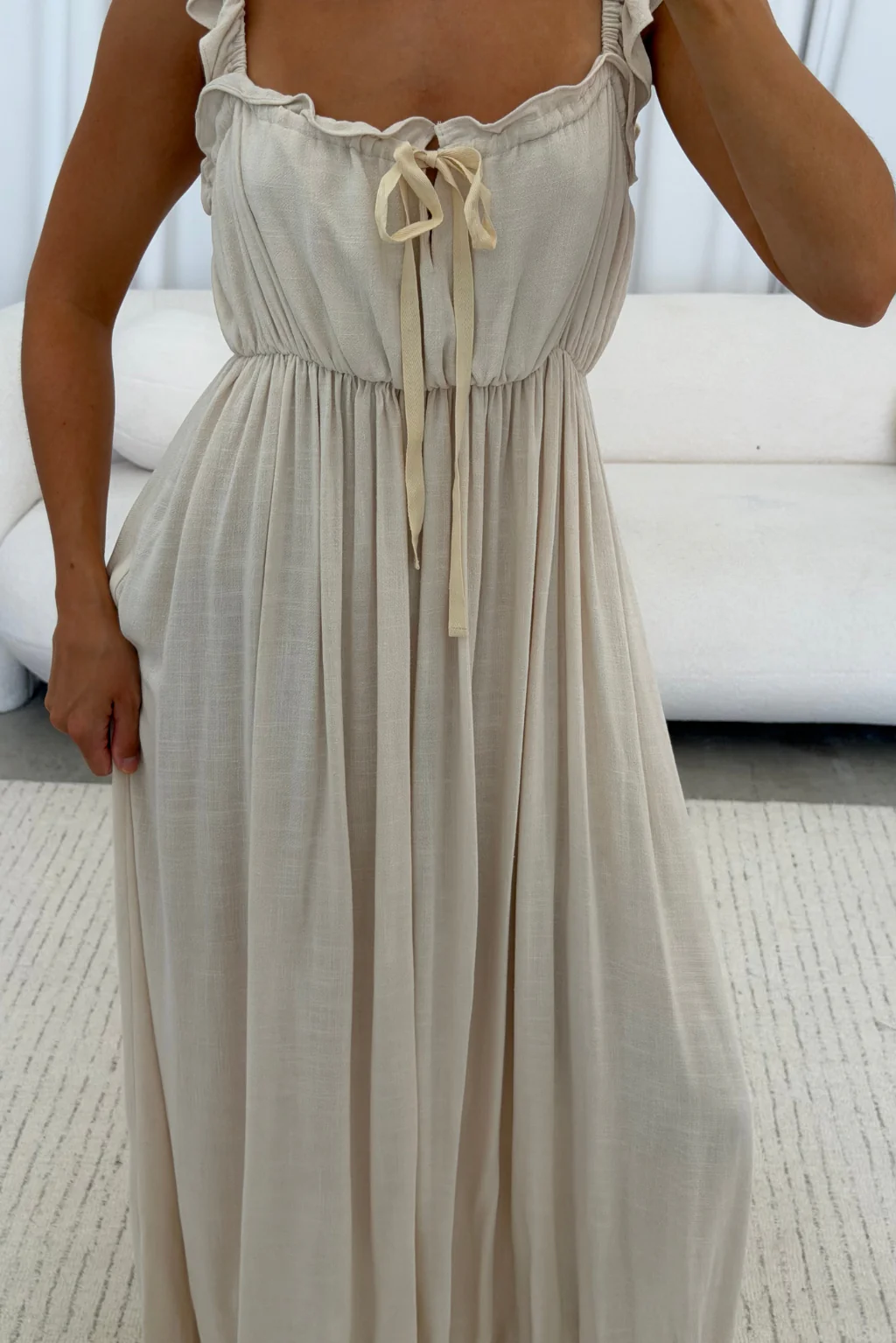 Tall Grass Maxi Dress in Natural - Image 7