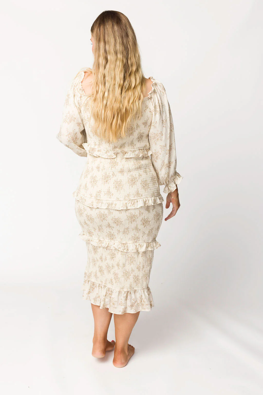 The Chloe Midi Dress in Brown - Bump Friendly *Final-Sale* - Image 15