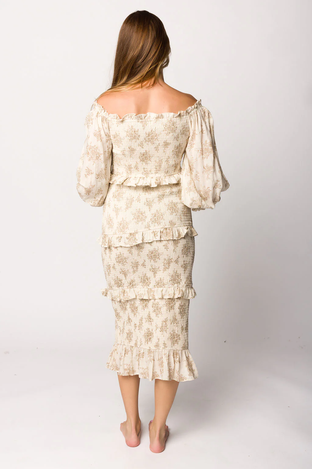 The Chloe Midi Dress in Brown - Bump Friendly *Final-Sale* - Image 9