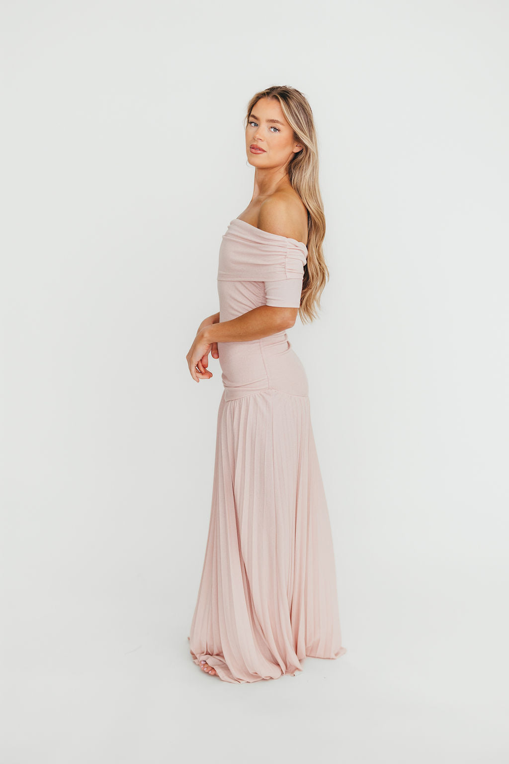 The Lennox Maxi Dress in Dusty Pink - Bump Friendly - Image 8