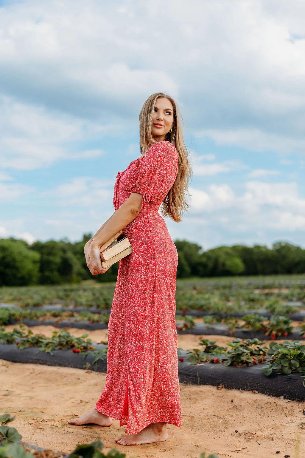 Jamie Maxi Dress in Berry Crush - Image 4