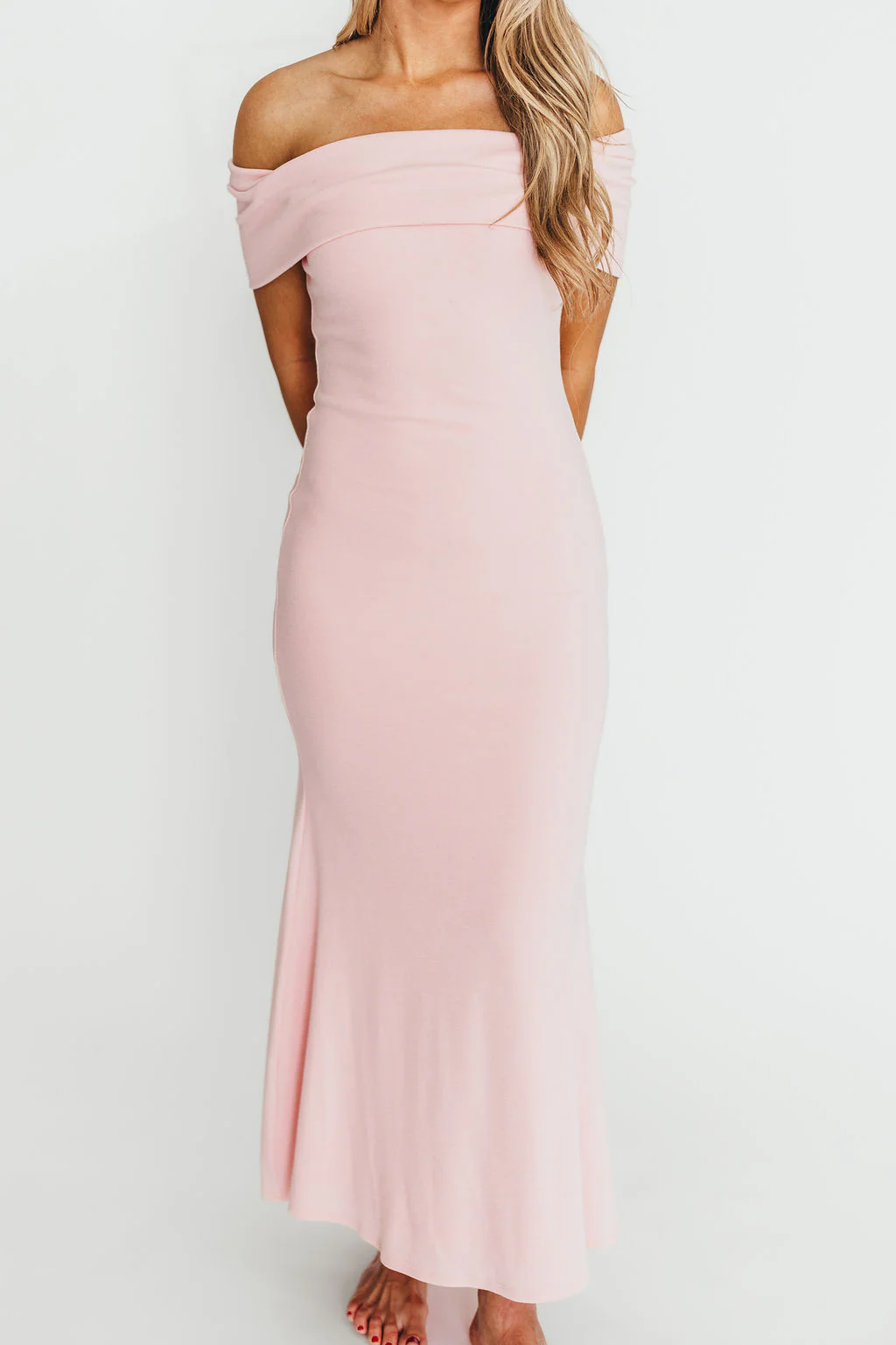 Monroe Maxi Dress in Dusty Pink - Bump Friendly - Image 2