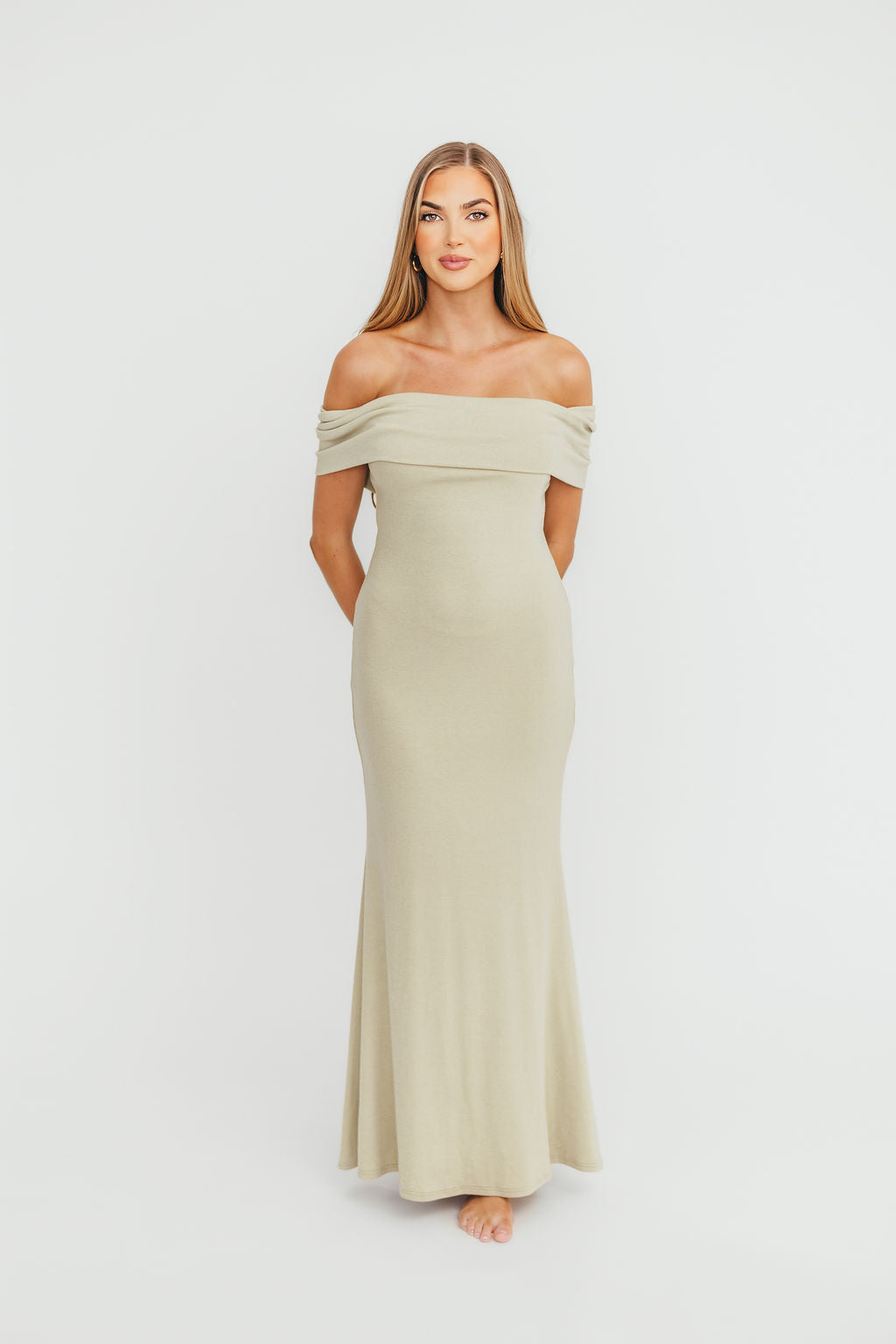Monroe Maxi Dress in Sage - Bump Friendly - Image 3