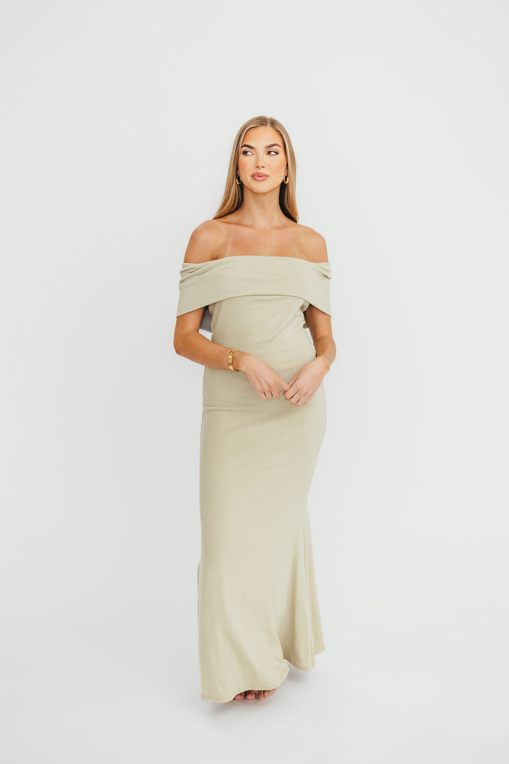 Monroe Maxi Dress in Sage - Bump Friendly - Image 6