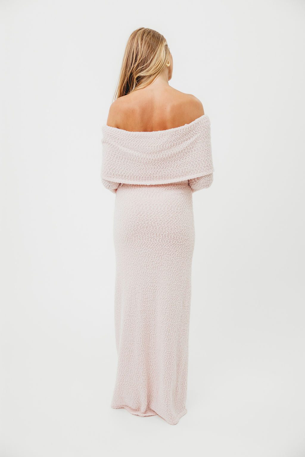 Nora Knit Maxi Dress in Dusty Pink - Bump Friendly - Image 12