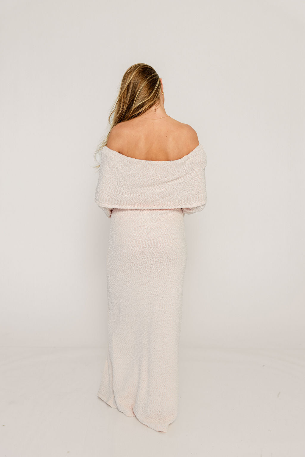 Nora Knit Maxi Dress in Dusty Pink - Bump Friendly - Image 27