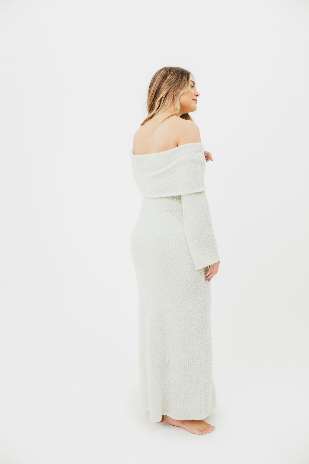 Nora Knit Maxi Dress in Seafoam - Bump Friendly - Image 11