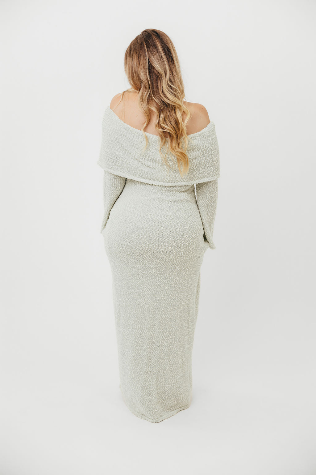 Nora Knit Maxi Dress in Seafoam - Bump Friendly - Image 21