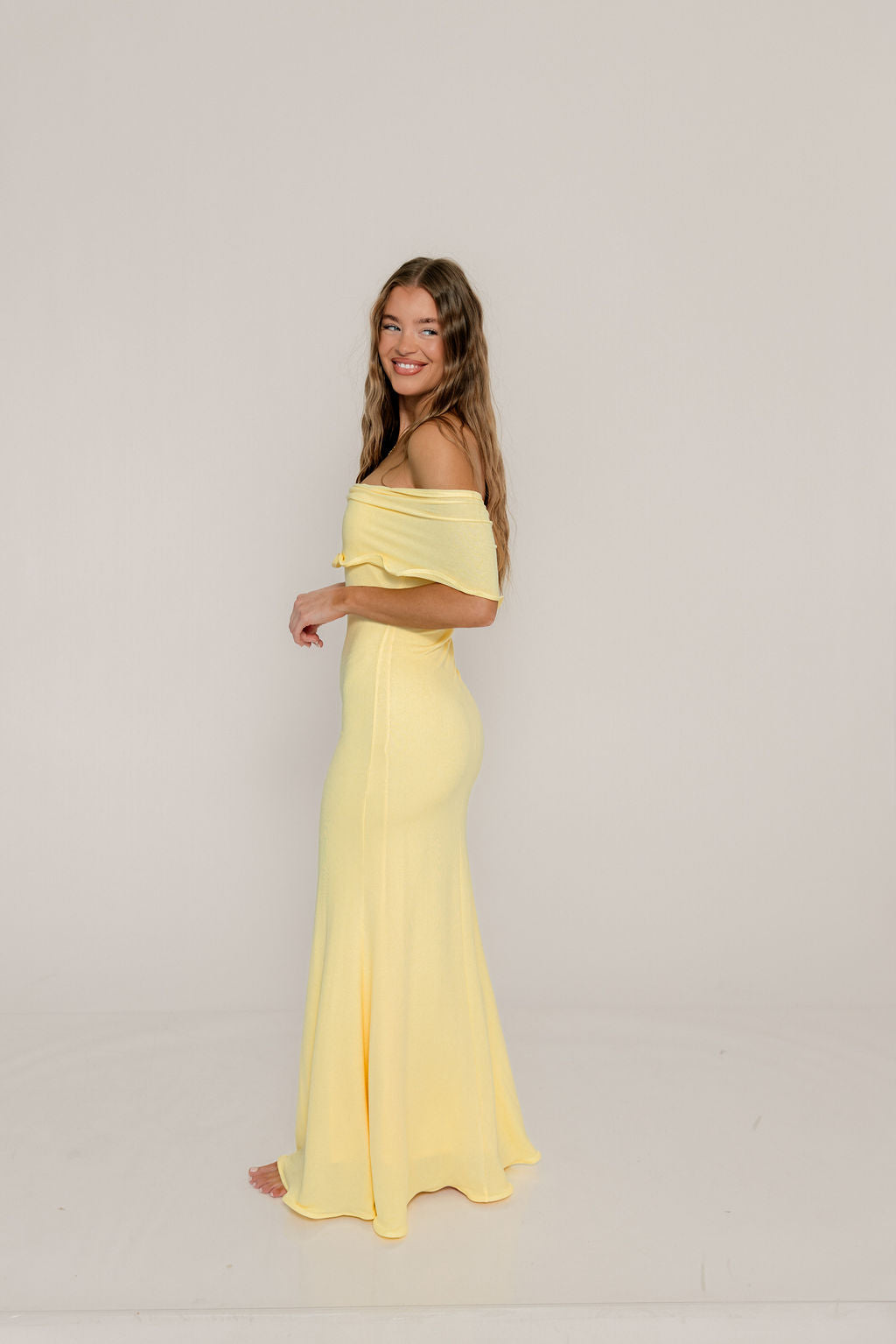 Tommie Maxi Dress in Butter Yellow - Bump Friendly (Size Up for Bump) - Image 5