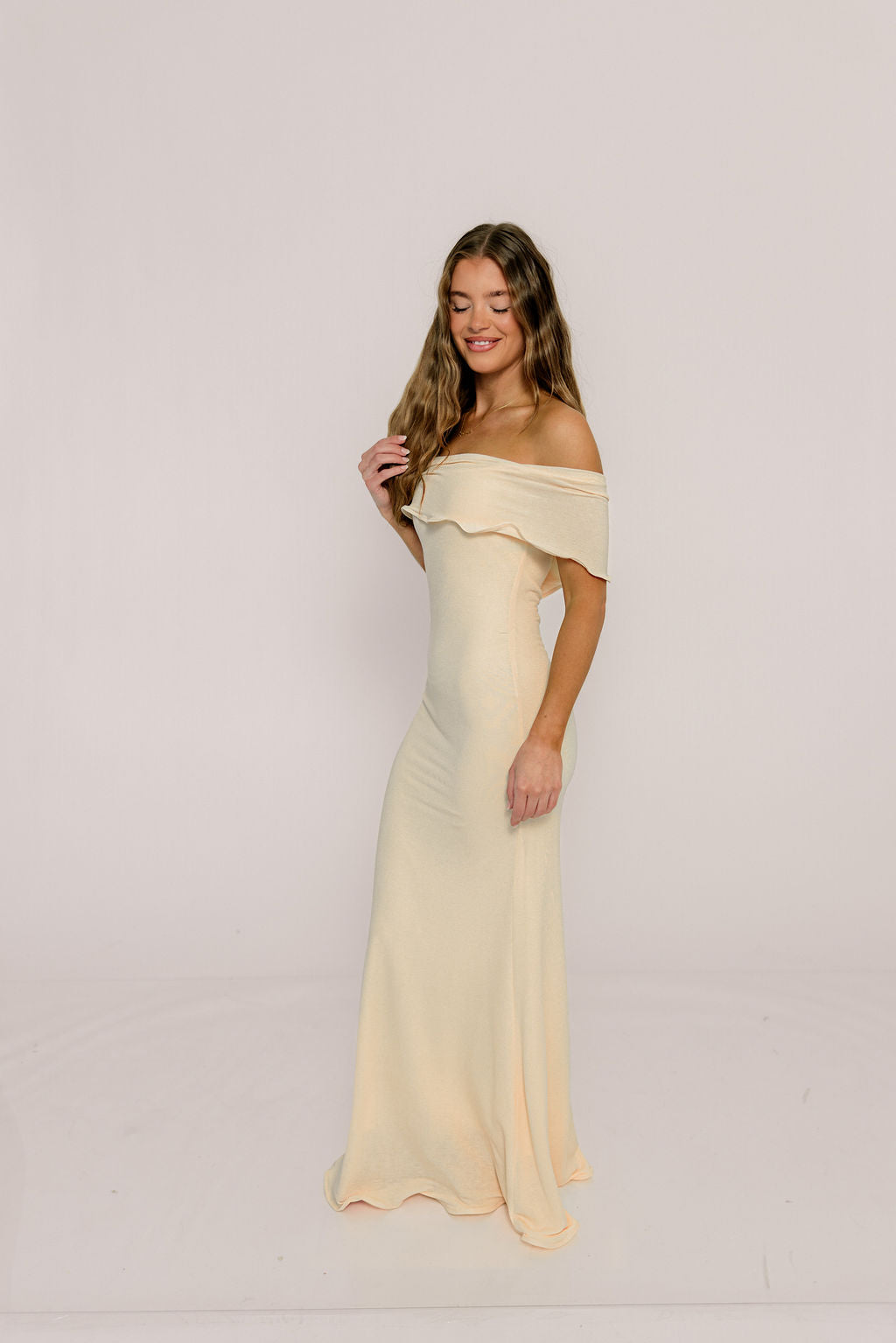Tommie Maxi Dress in Ivory Butter - Bump Friendly (Size Up for Bump) - Image 4