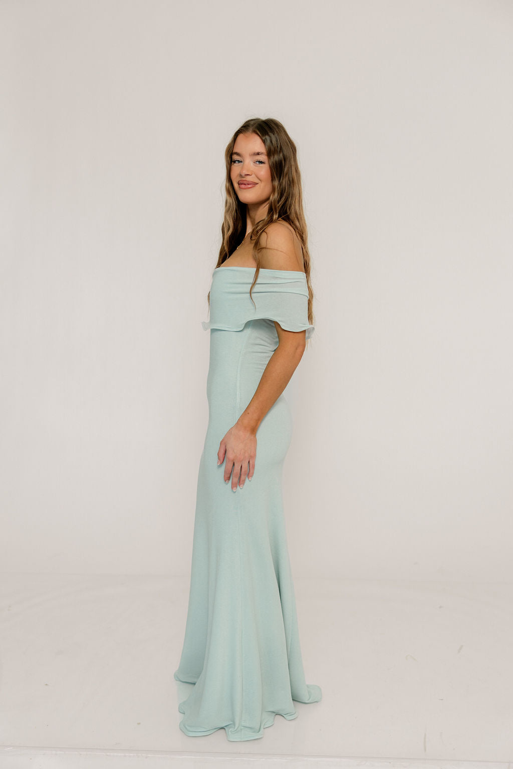 Tommie Maxi Dress in Light Blue - Bump Friendly (Size Up for Bump) - Image 11