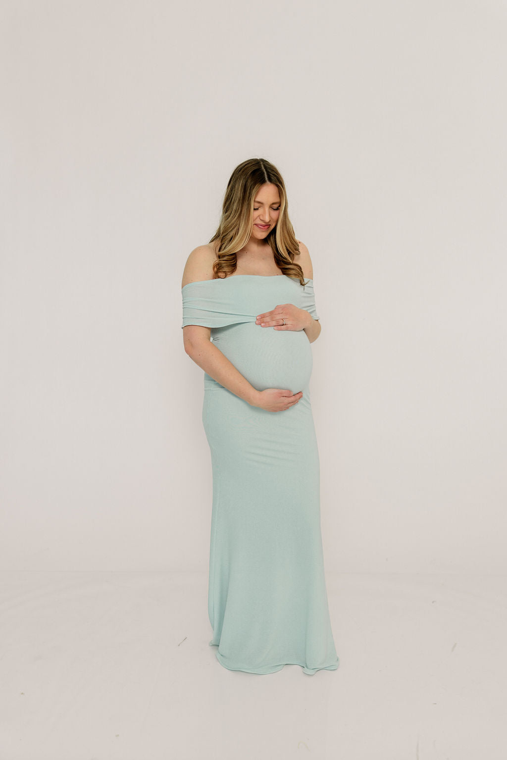 Tommie Maxi Dress in Light Blue - Bump Friendly (Size Up for Bump) - Image 5