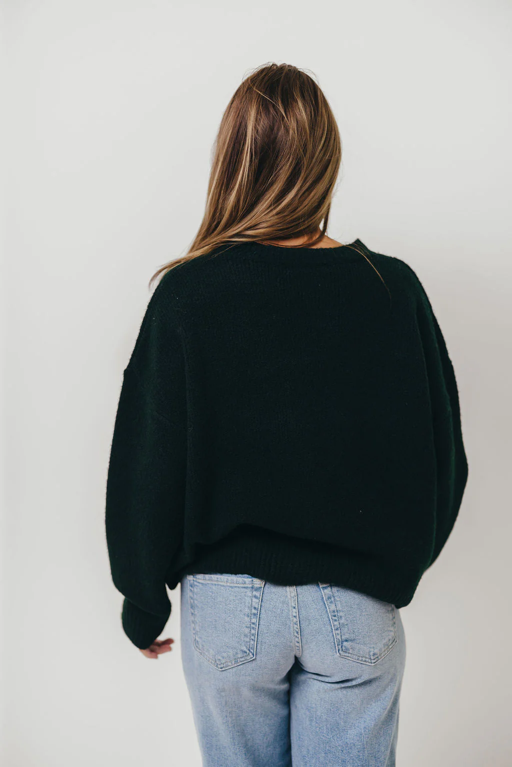 Virginia Embroidered Cowboy Knit Sweater in Deep Forest *Final Sale* - Image 5