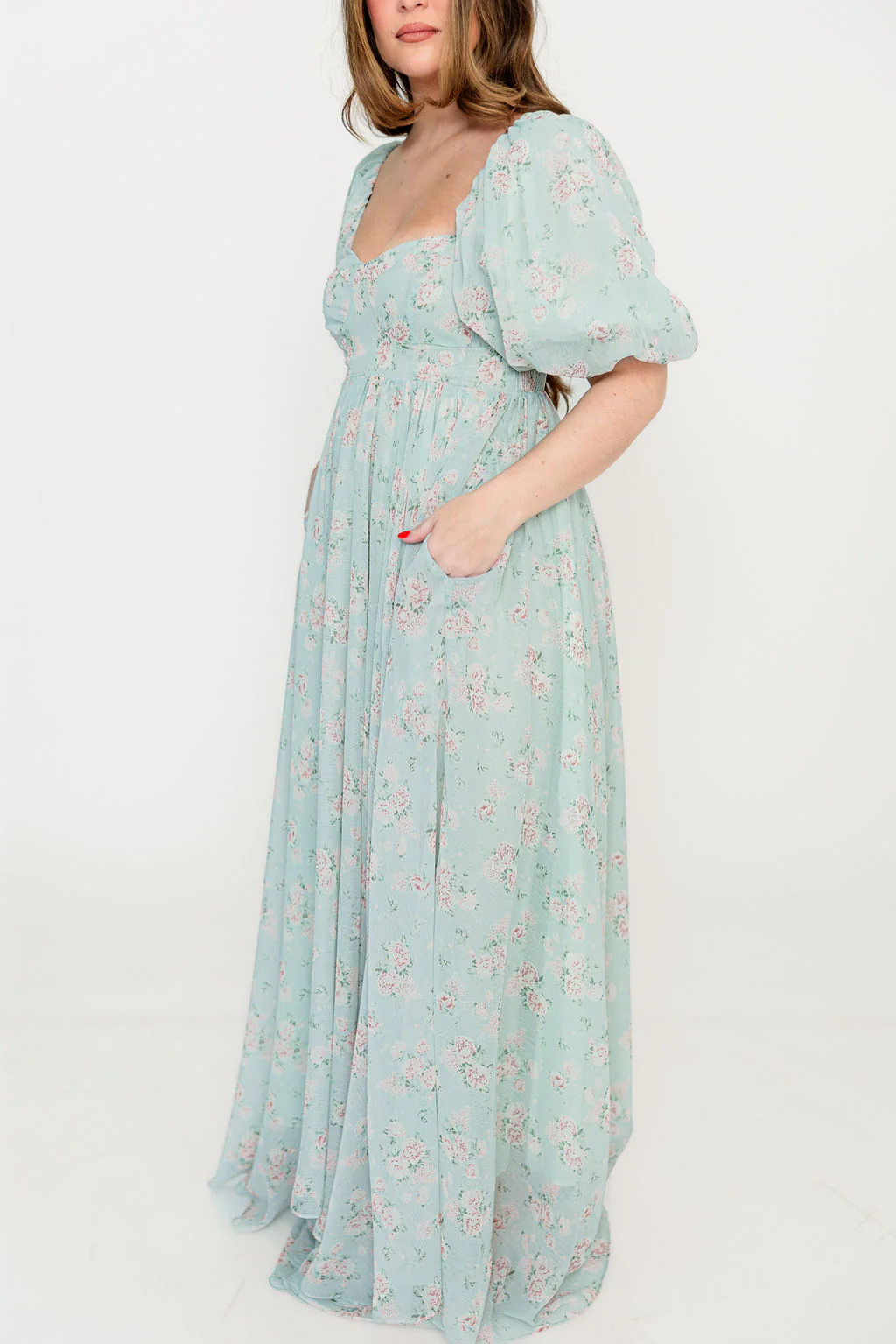 Willow Maxi Dress in Cottage Sage - Image 11