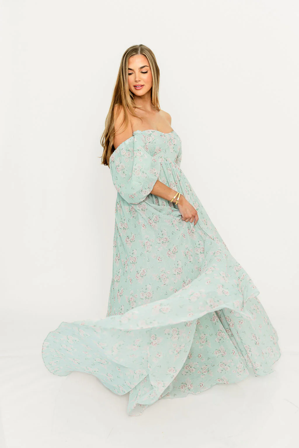 Willow Maxi Dress in Cottage Sage - Image 14